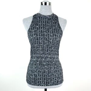 H. I.‎ P.  Sleeveless Sweater High Neck Top Gray Happening in the Present Medium